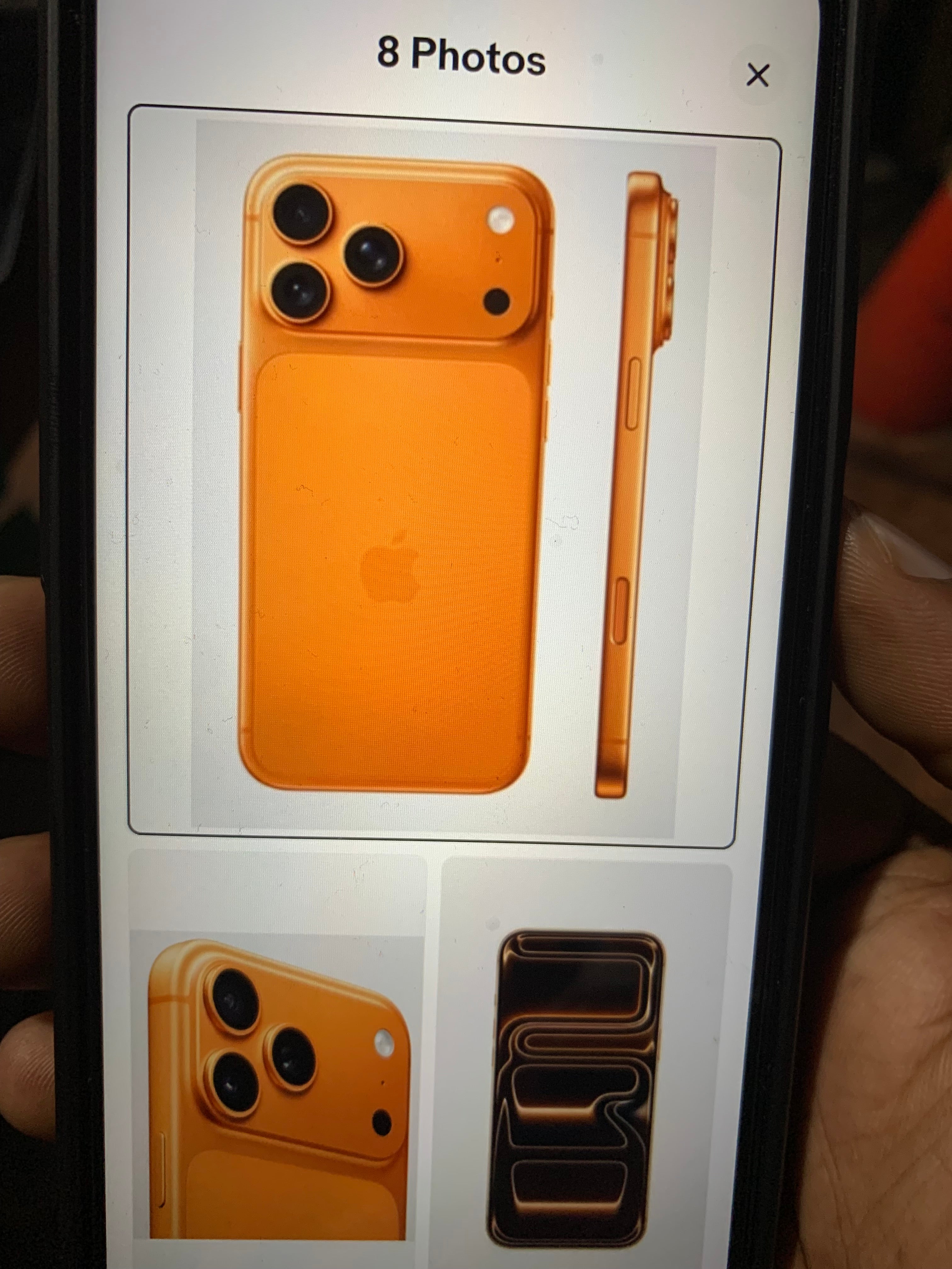 iPhone 17 Pro — Orange Titanium