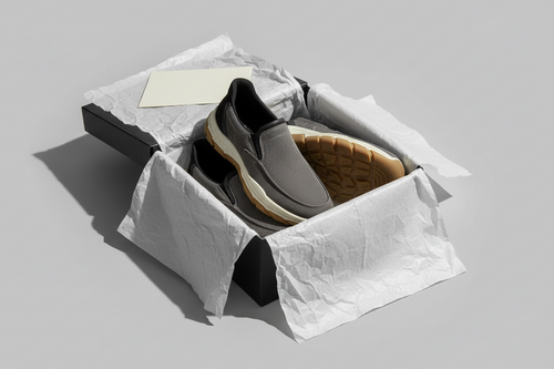 LANZO Canvas Slip-On Sneakers - Charcoal Grey