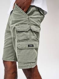 LANZO Tactical Cargo Shorts - Olive Green