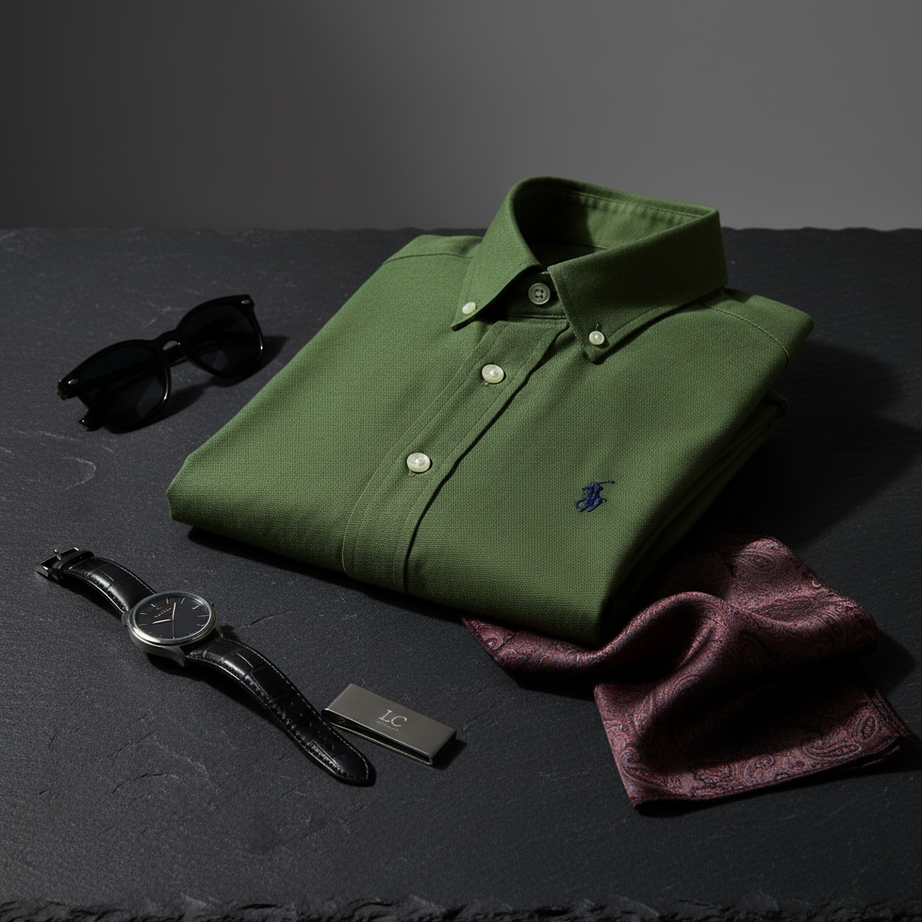 Ralph Lauren Button Down Shirt – Olive Green