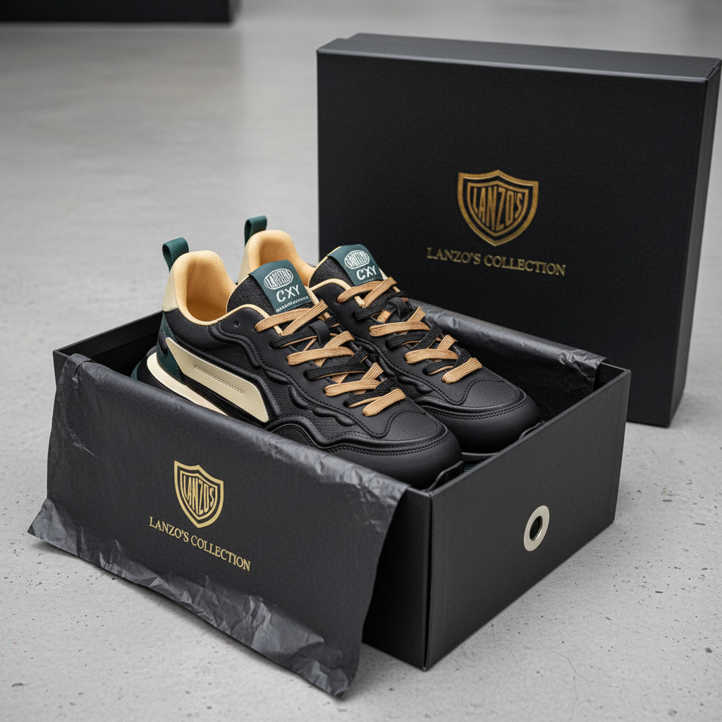 LANZO Premium Athletic Sneakers - Luxury Packaging