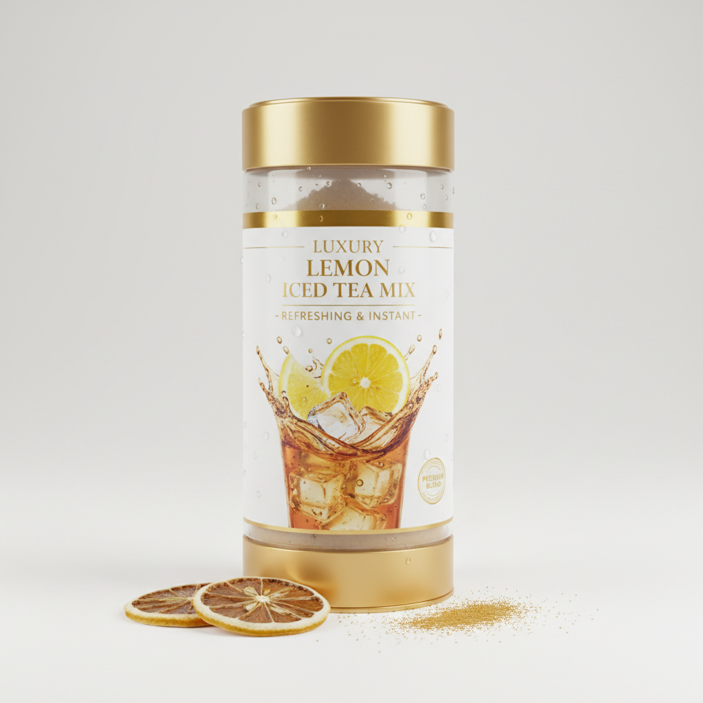 Lemon Instant Iced Tea Mix - Premium Packaging