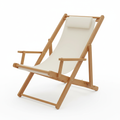 Premium Wooden Beach Chair - Natural Wood