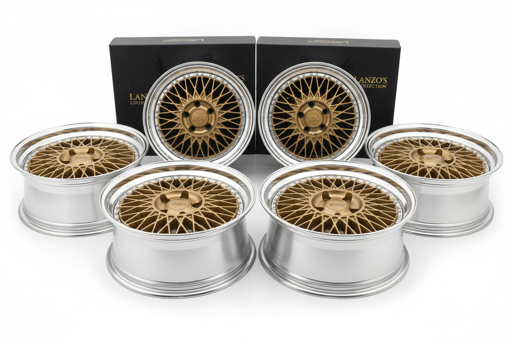 BBS-style mesh wheels set of 4 - complete set