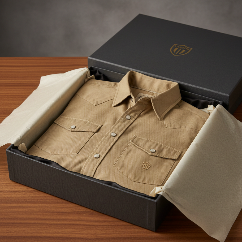 Khaki Utility Shirt - Premium Packaging