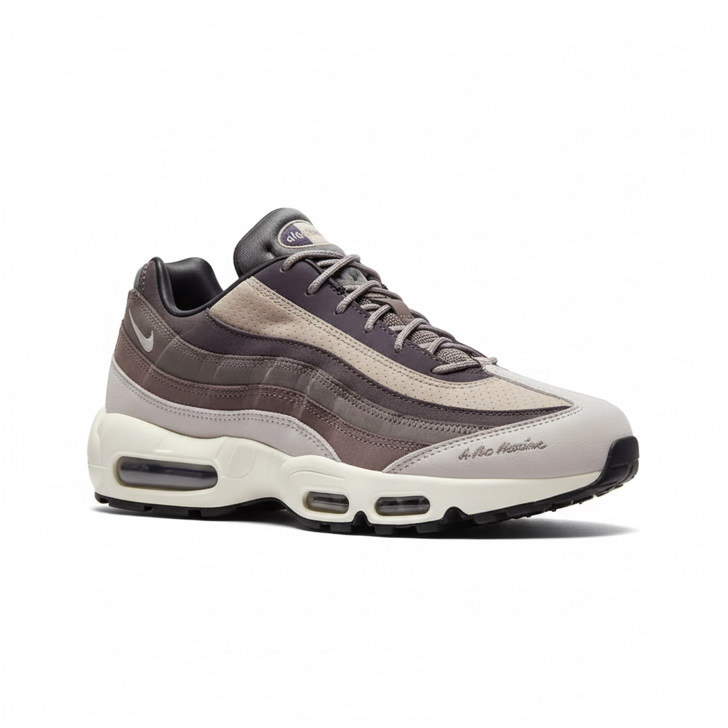 A Ma Maniére x Nike Air Max 95 Diffused Taupe clean studio shot on white background