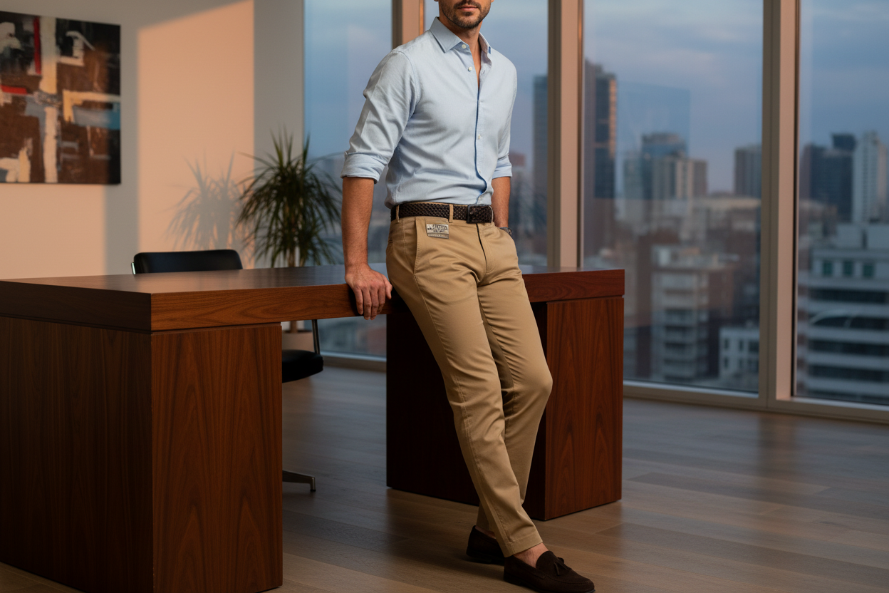 Khaki Chino Pants - Lifestyle Hero Banner