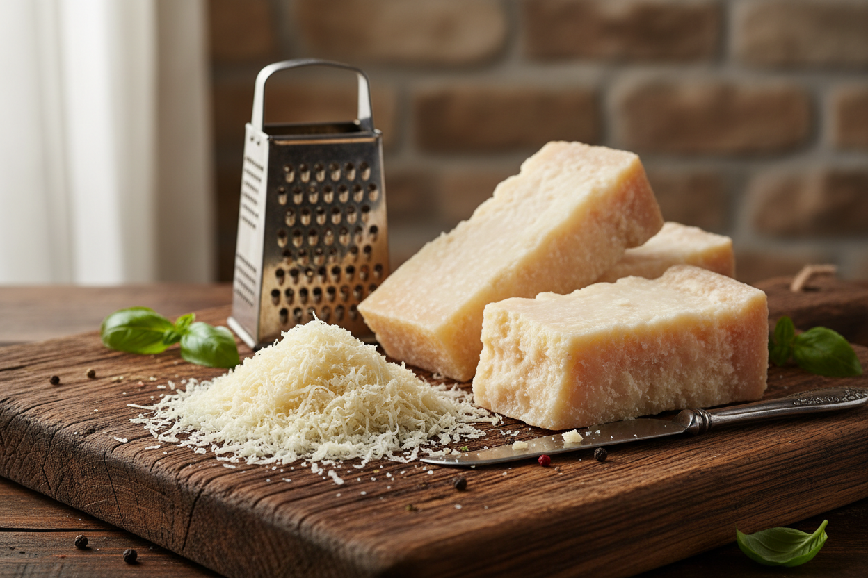 Aged Parmesan Cheese - Grated and Wedge