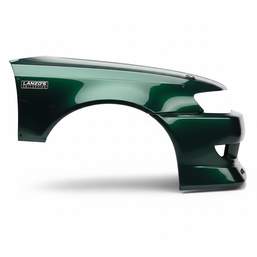 Wide-body fender flare detail - close-up