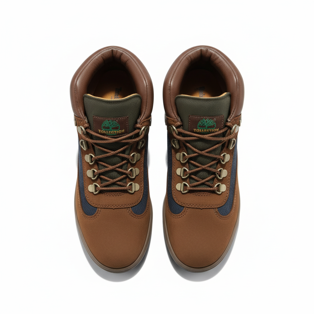 Alpine Heritage Hiking Boots Wheat - Top-down view