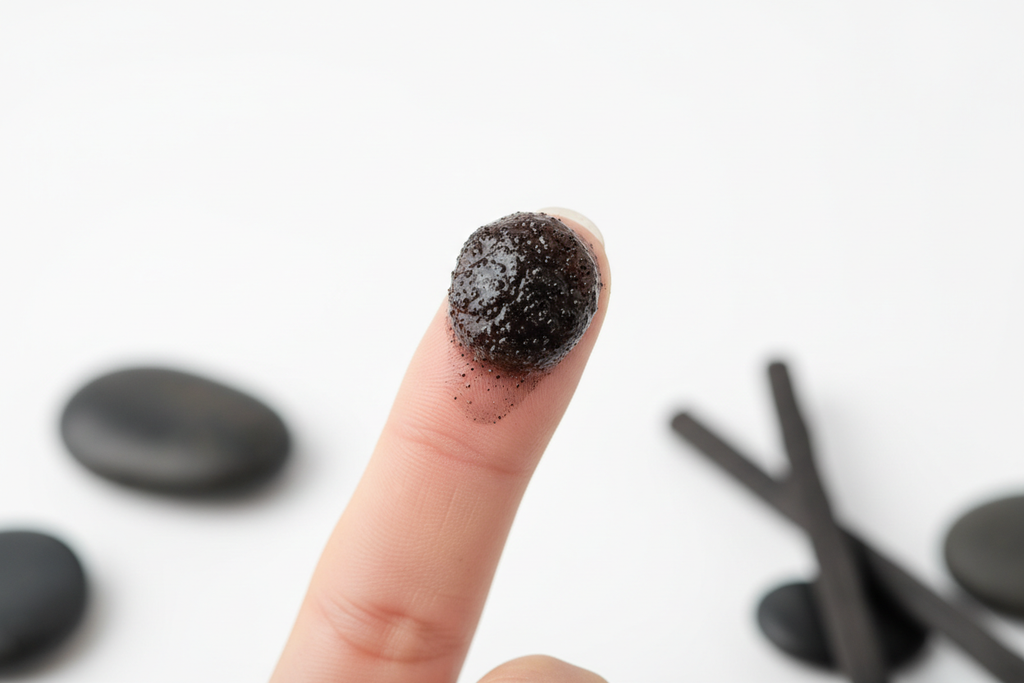 Charcoal Face Scrub Texture