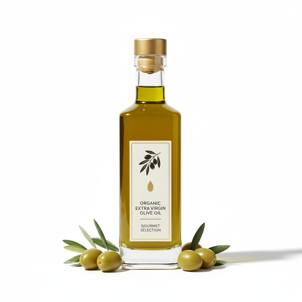Organic Extra Virgin Olive Oil Glass Bottle