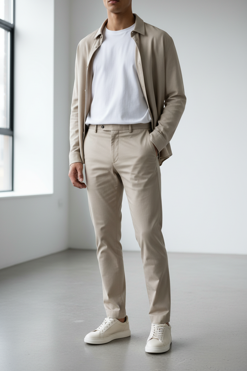 Hana Chino Trousers - Editorial model shot