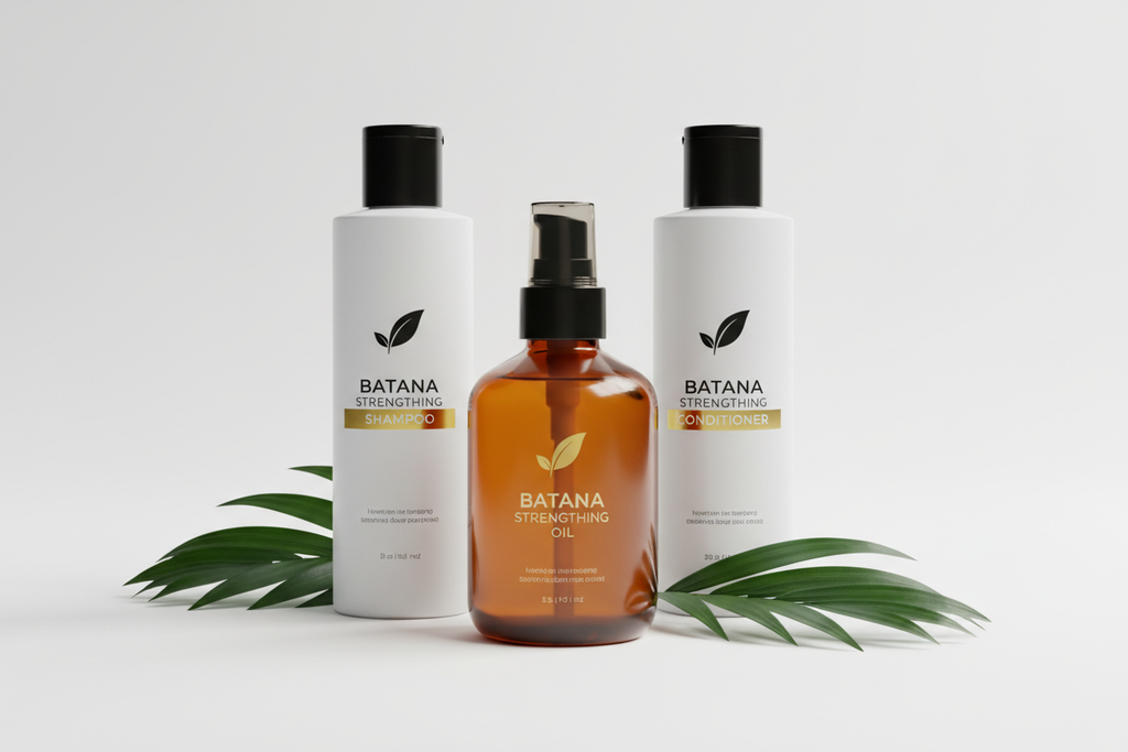 Batana Shampoo Conditioner Oil Bottles