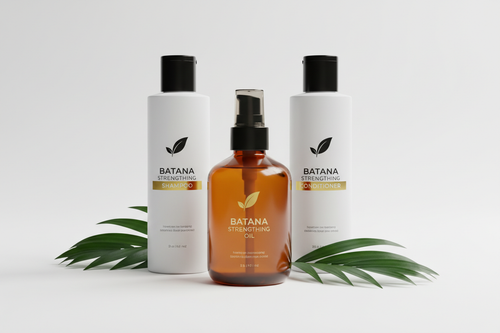 Batana Shampoo Conditioner Oil Bottles