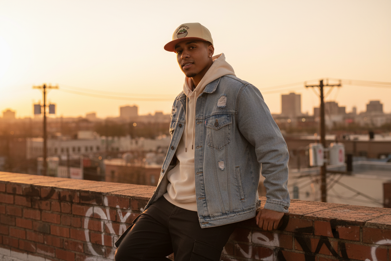 6-Panel Snapback – Lifestyle Campaign Shot