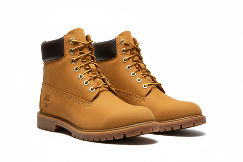 Pair of wheat work boots