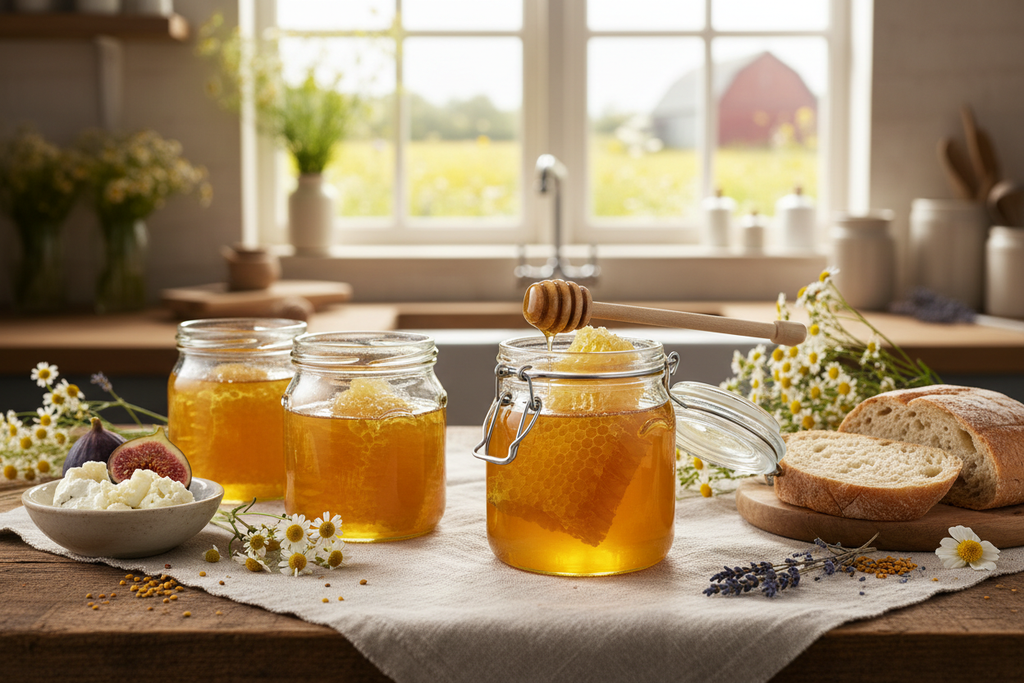 Raw Honey with Honeycomb