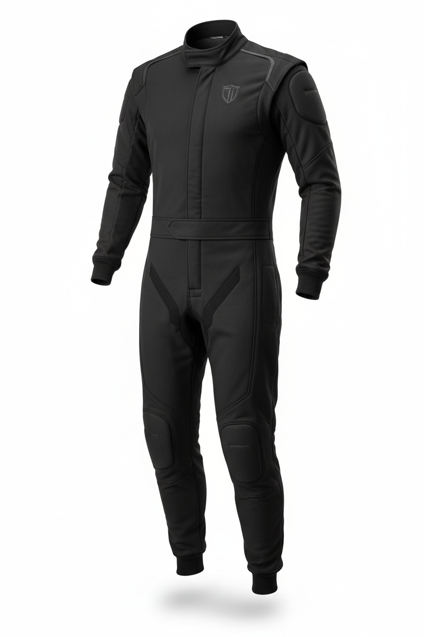 LANZO'S COLLECTION Premium Drag Racing Suit - All Black
