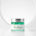 Natural Aloe Vera Gel in Clear Jar