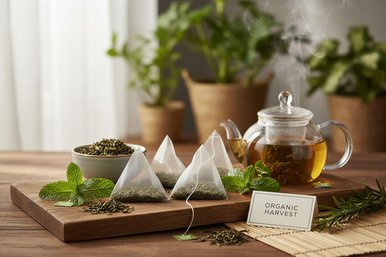 Herbal Green Tea with Fresh Herbs
