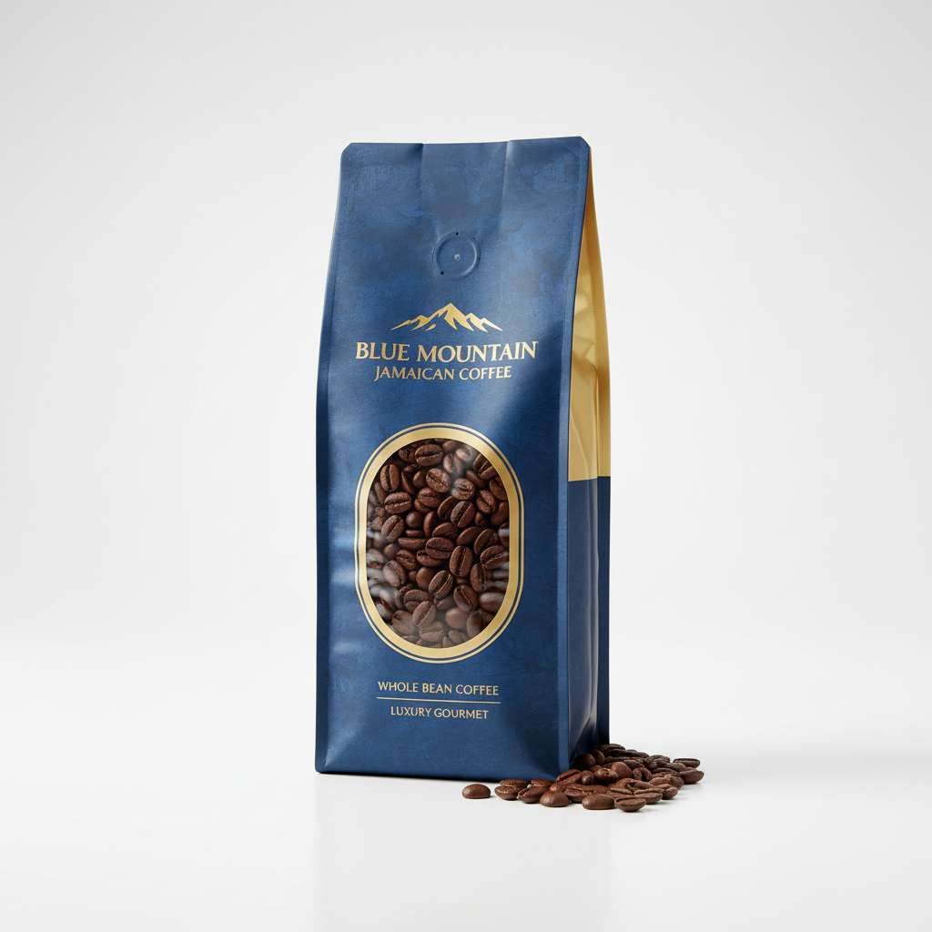 100% Blue Mountain Jamaican Coffee Bag