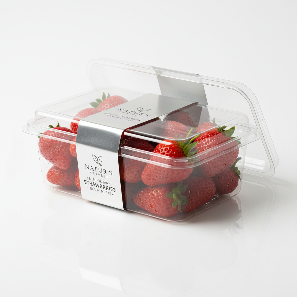 Fresh Whole Strawberries - Premium Packaging