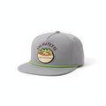 Rope Brim Snapback Cap – Grey – Product Flat Lay – LANZO'S COLLECTION
