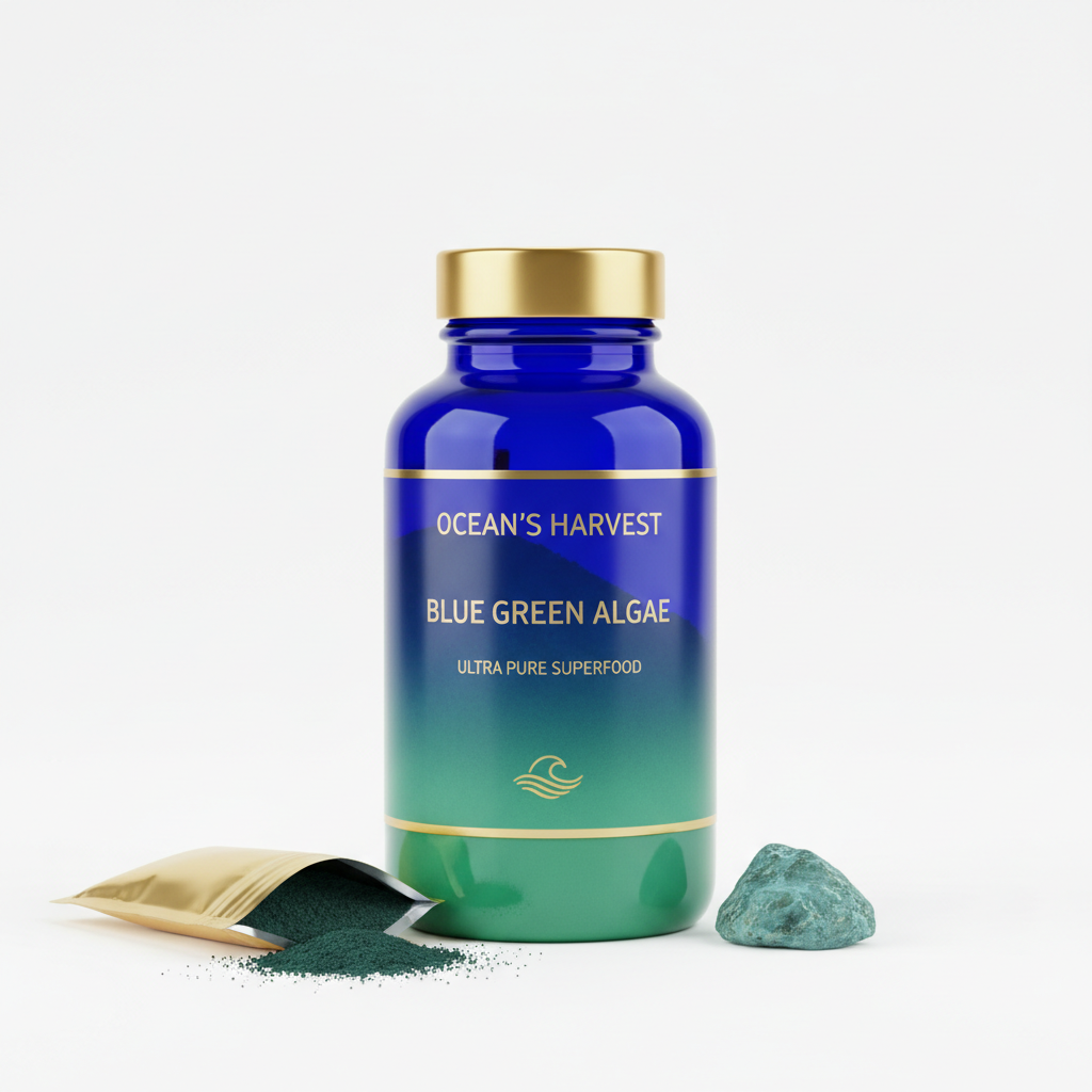 Blue Green Algae Supplement - Premium Packaging