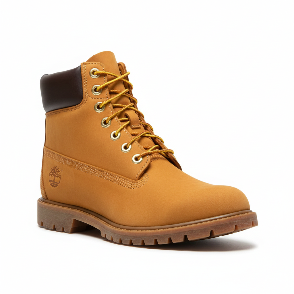 Classic wheat nubuck work boot with padded collar