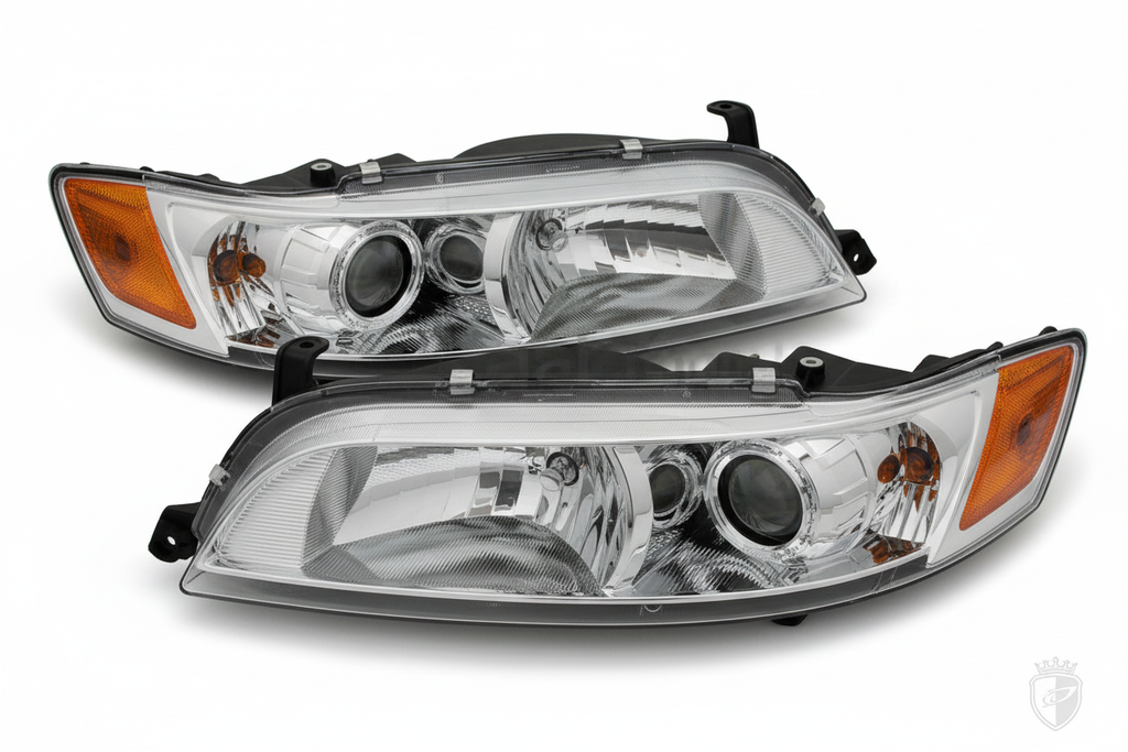 Premium Chrome Headlights with Amber Corner Lights - LANZO'S COLLECTION