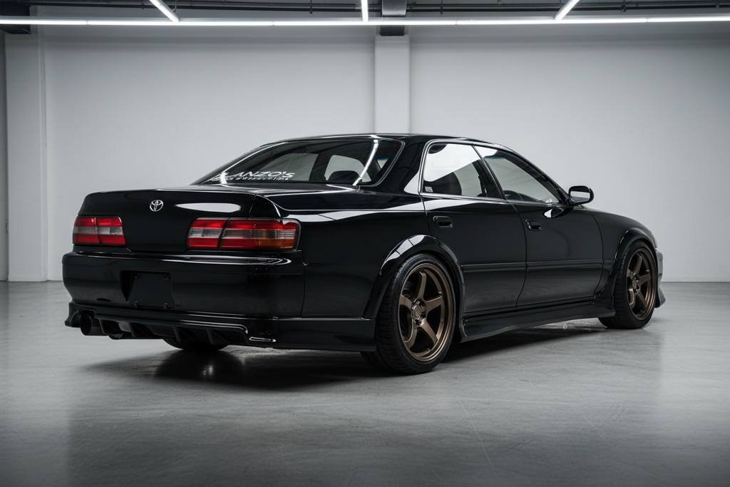 JZX90 with body kit - rear three-quarter view