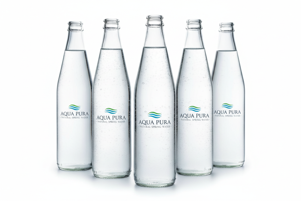 Natural Spring Water Glass Bottles