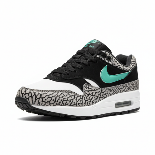 Atmos x Nike Air Max 1 Elephant clean studio shot on white background
