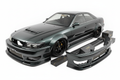 JZX100 wide-body kit components - all pieces displayed