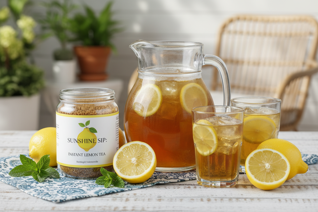 Lemon Instant Tea Mix with Pitcher