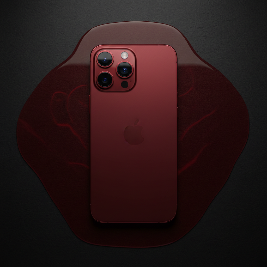 iPhone 17 Pro — Titanium Ruby Red