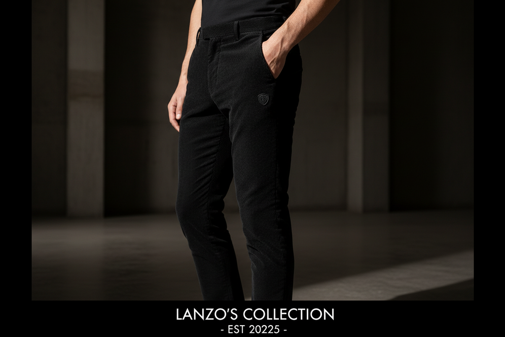 LANZO'S COLLECTION – Slim Fit Corduroy Pants