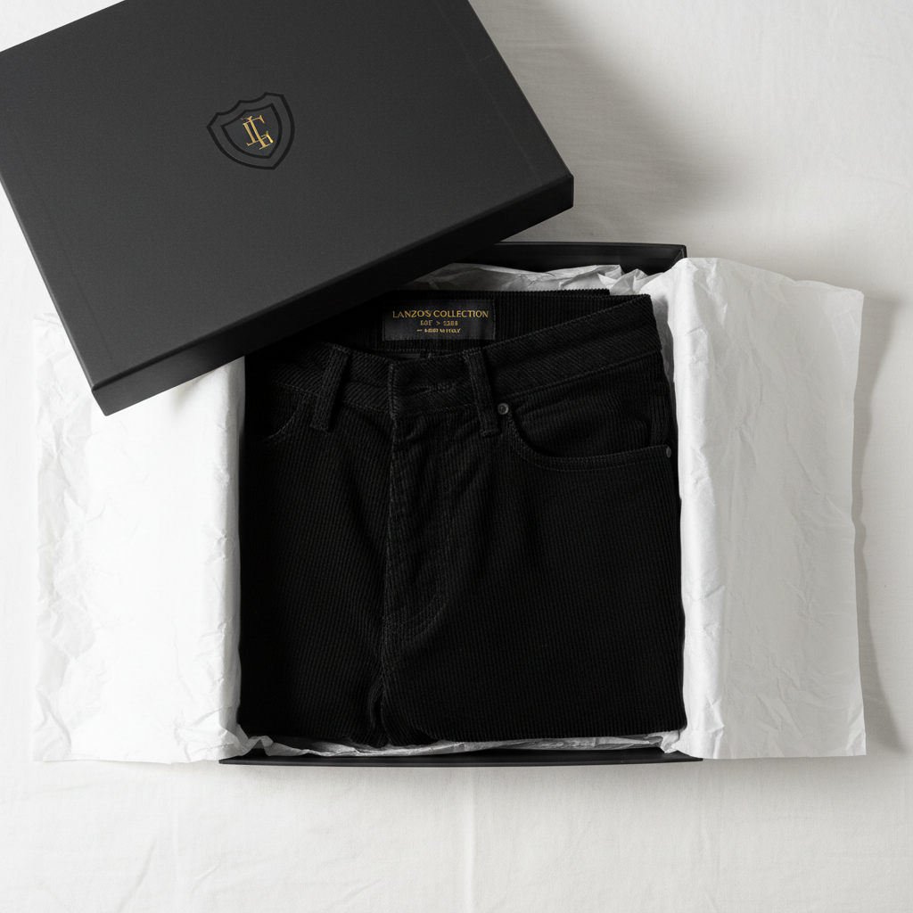 LANZO'S COLLECTION – Slim Fit Corduroy Pants