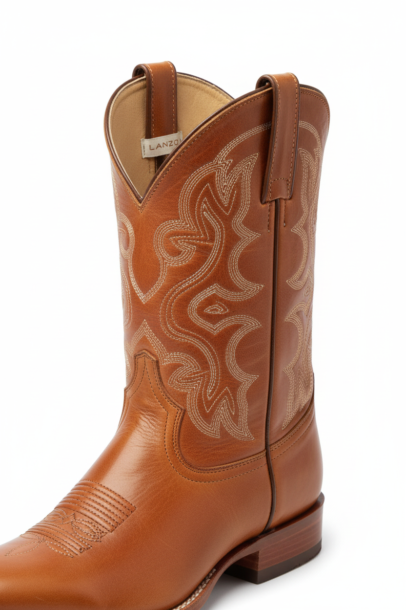 Western Cowgirl Boots - Tan