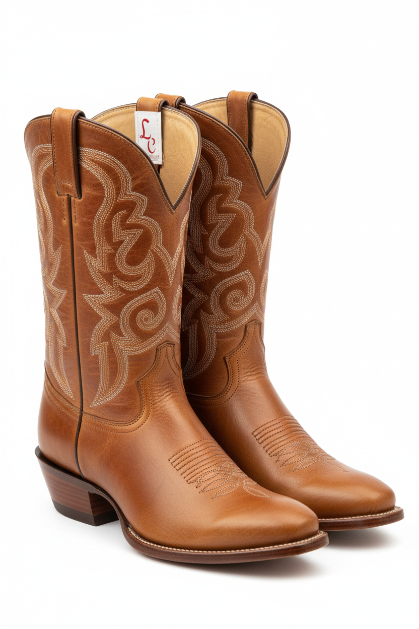 Western Cowgirl Boots - Tan