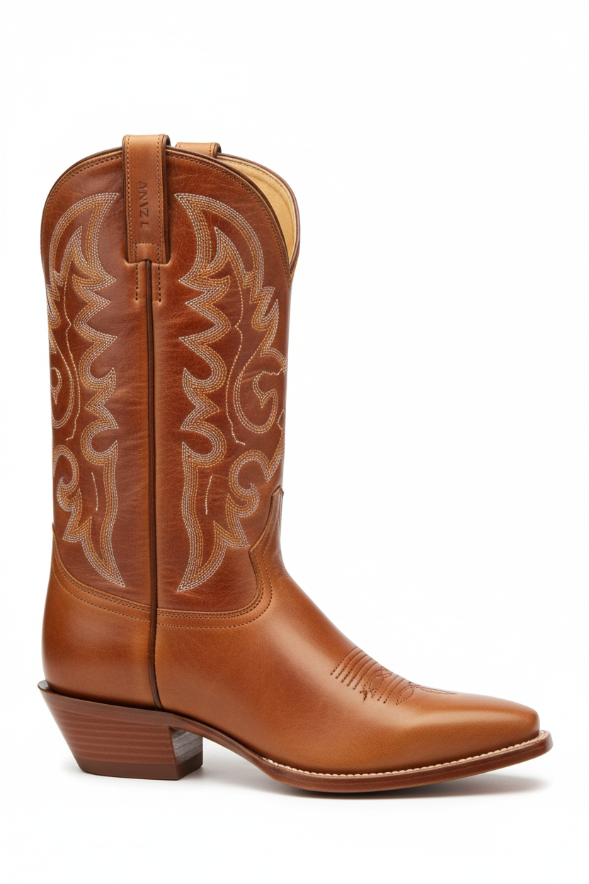 Western Cowgirl Boots - Tan