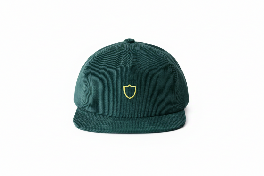 LC Shield Corduroy Cap — Forest Green