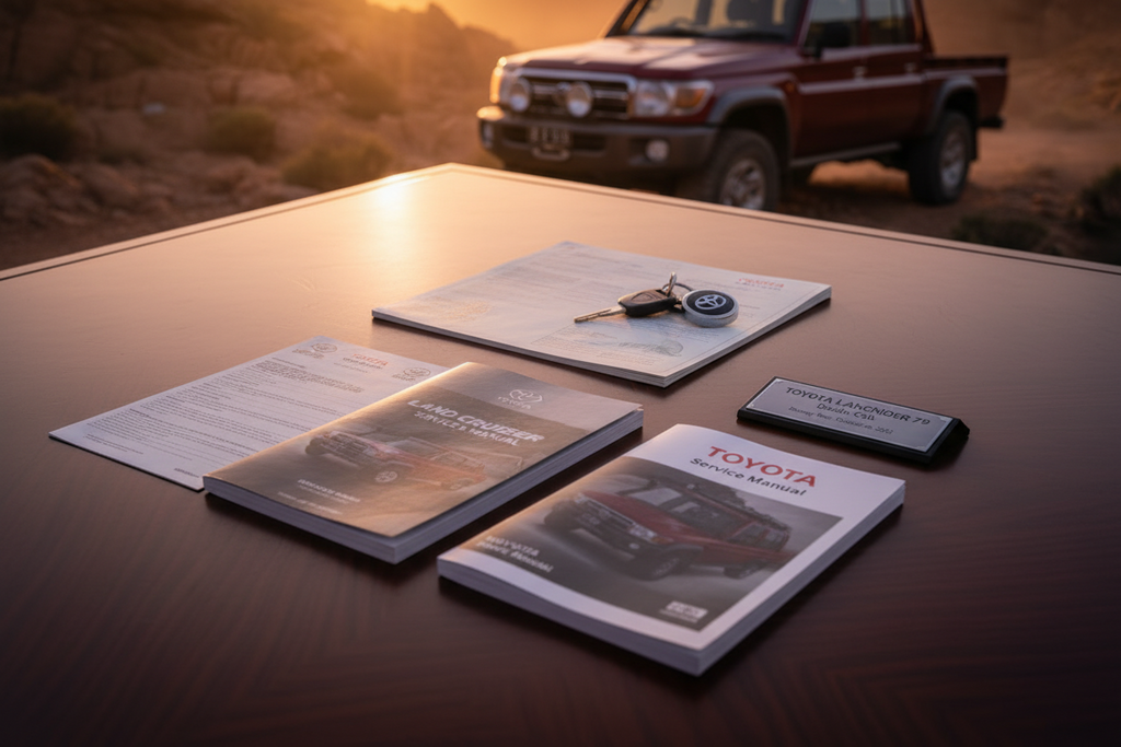 Toyota Land Cruiser 79 — Ruby Metallic (3Q3)