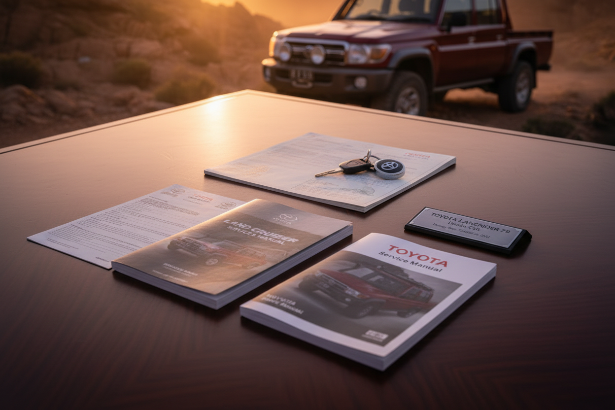 Toyota Land Cruiser 79 — Ruby Metallic (3Q3)