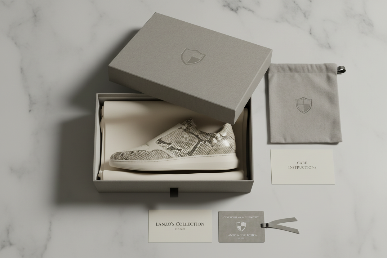 Slip on Premium Snake Material Sneaker