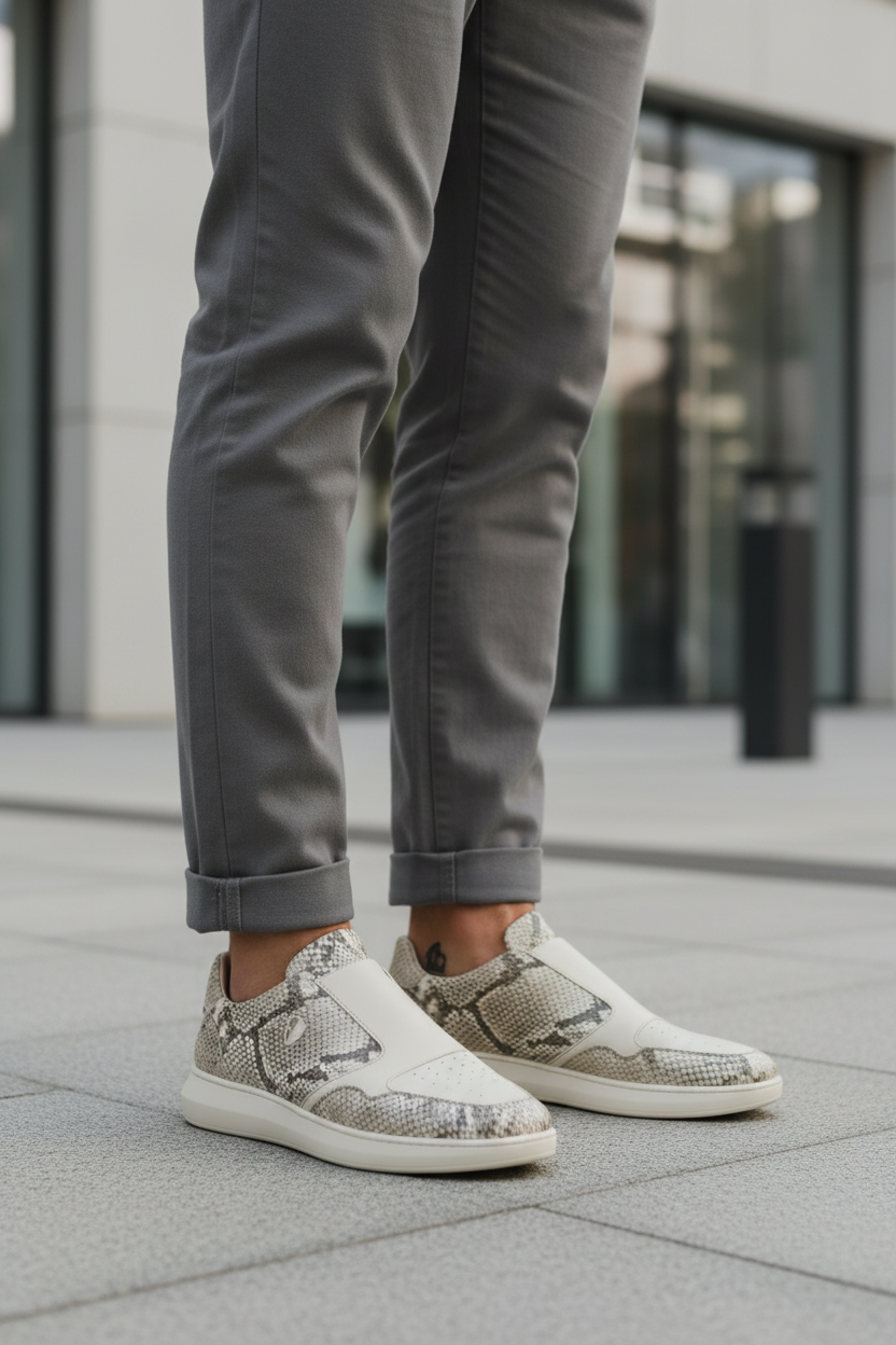Slip on Premium Snake Material Sneaker