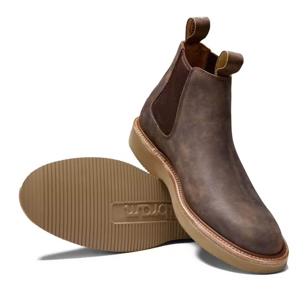 LANZO Premium Chelsea Boots - Brown Leather
