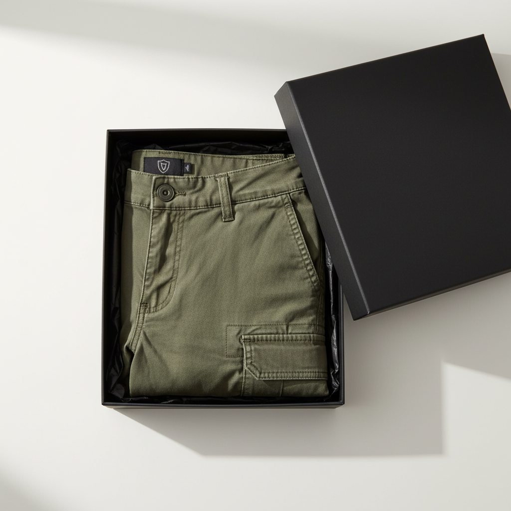 LANZO Tactical Cargo Shorts - Olive Green