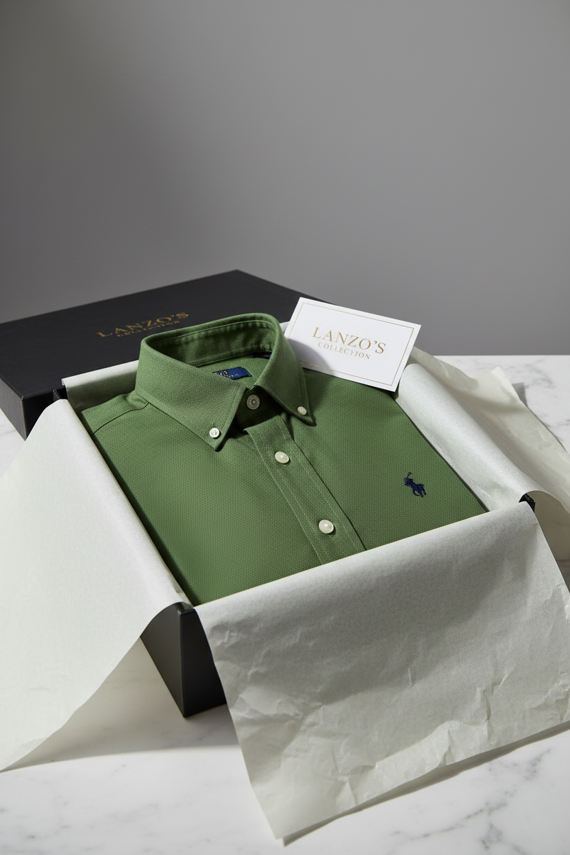 Ralph Lauren Button Down Shirt – Olive Green